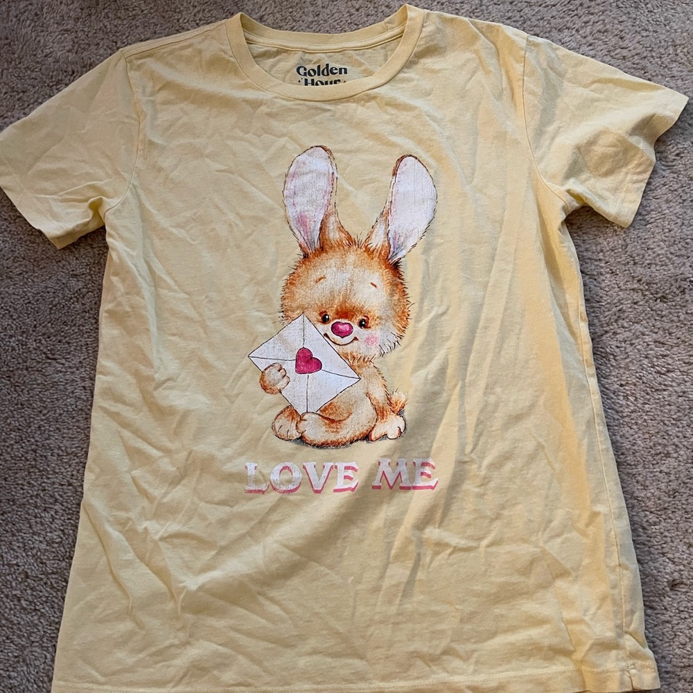 PacSun yellow bunny tee
